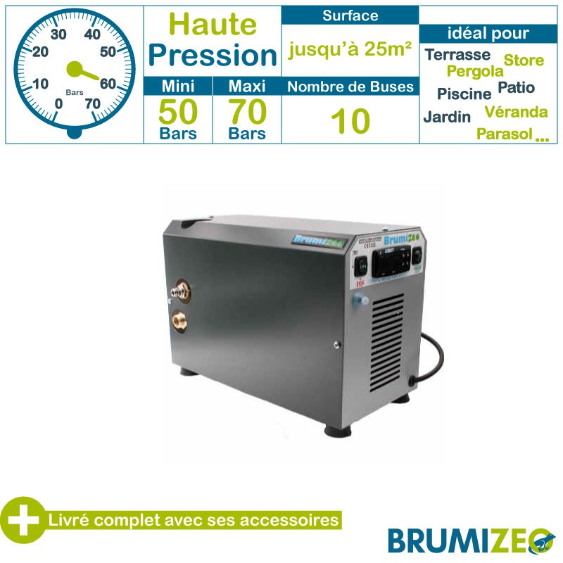 Brumisateur Nan'eau Haute Pression Brumizéo